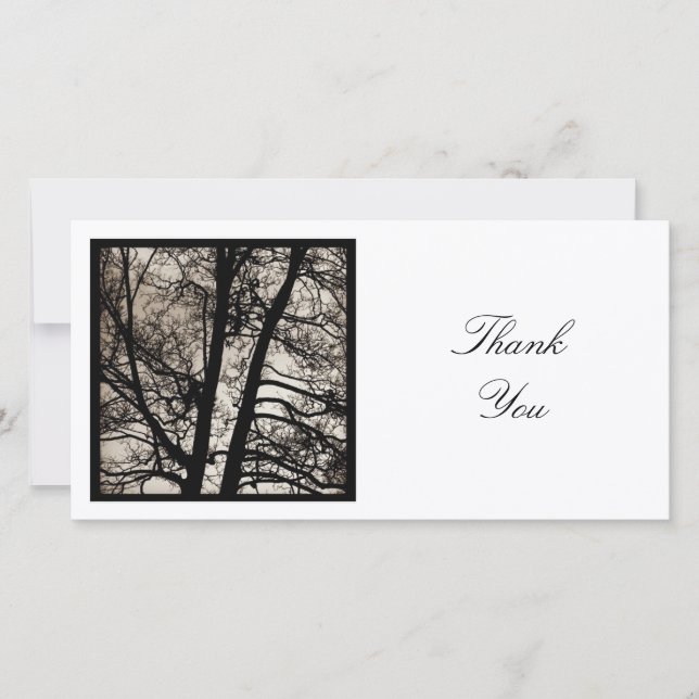 Square Photo - Tree Spirits Thank You Card (Front)