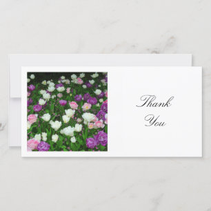 Square Photo - Tulips Thank You Card