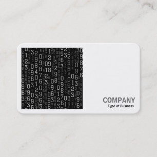 Square Photo (v2) - Cascading Numbers Business Card