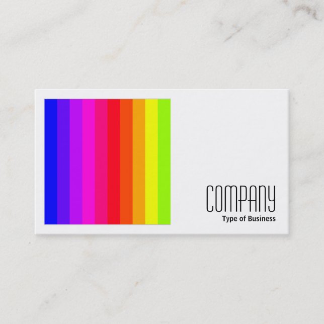 Square Photo (v2) - Color Bars 01 Business Card (Front)