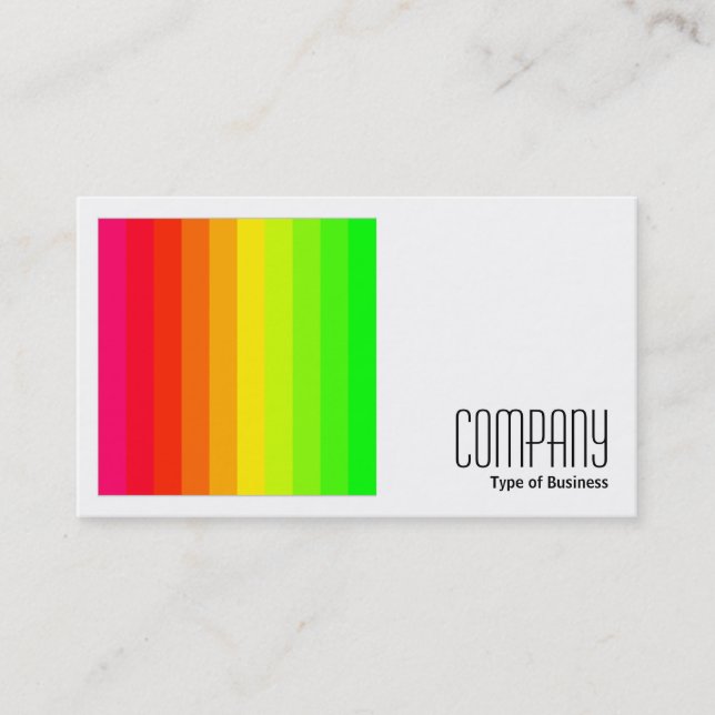 Square Photo (v2) - Color Bars 02 Business Card (Front)