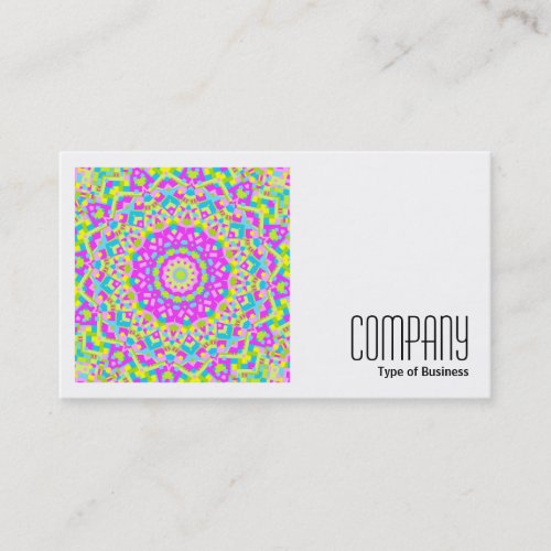 Square Photo v2 _ Colorful Kaleidoscope 08 Business Card