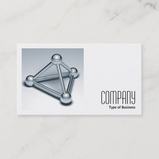 Square Photo (v2) - Connected Spheres Business Card (Front)