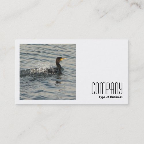 Square Photo v2 _ Cormorant Learning to Swim Business Card