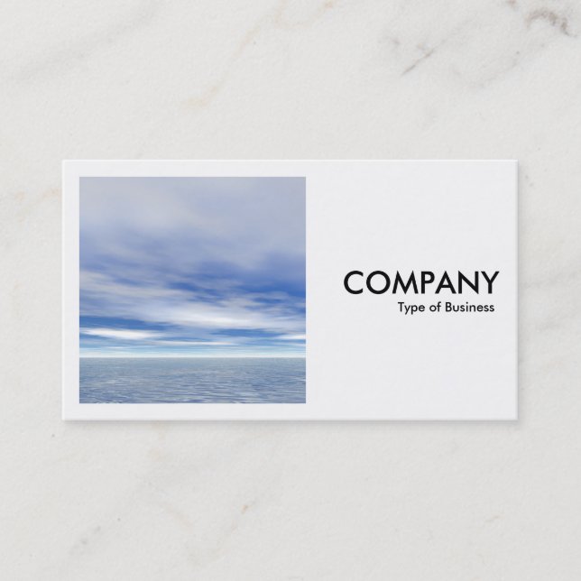 Square Photo (v2) - Sea and Sky Business Card (Front)