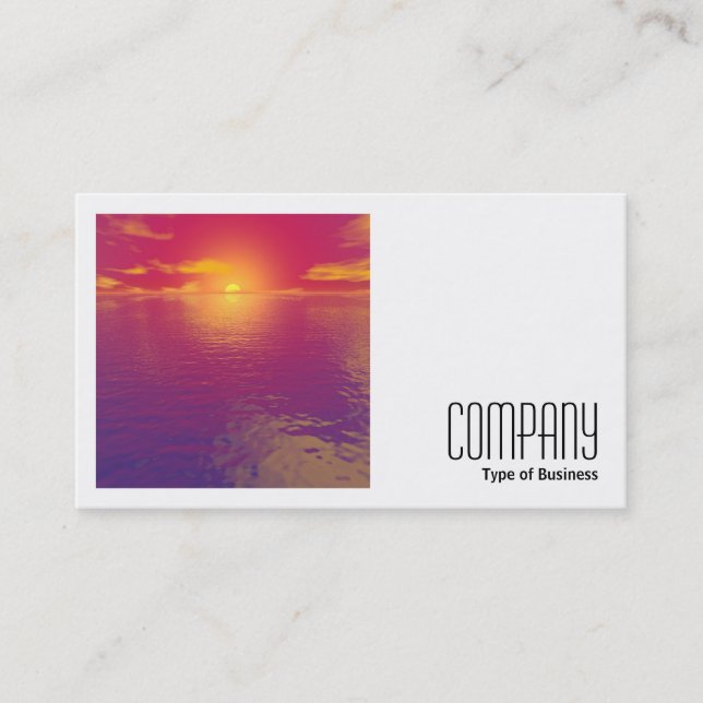 Square Photo (v2) - Sunrise Sunset Business Card (Front)