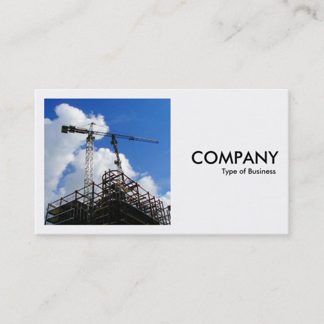 Square Photo (v2) - Tower Cranes Business Card (Front)