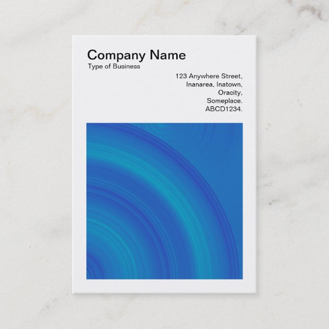 Square Photo (v3) - Abstract Circle 01 Business Card (Front)