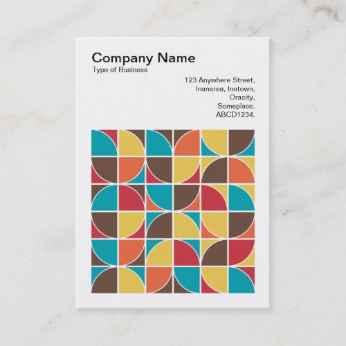 Square Photo v3 _ Abstract Geometric 110421v4 Business Card