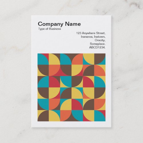 Square Photo v3 _ Abstract Geometric 110421v5 Business Card