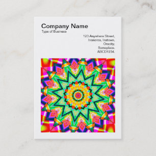 Square Photo (v3) - Abstract Kaleidoscope 010 Business Card