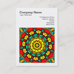 Square Photo (v3) - Abstract Kaleidoscope 02 Business Card