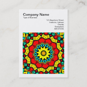 Square Photo (v3) - Abstract Kaleidoscope 03 Business Card
