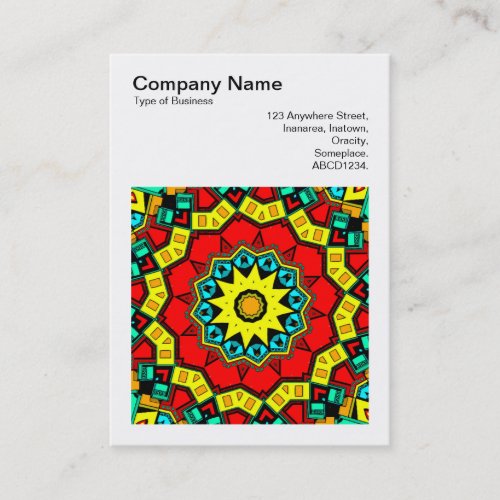 Square Photo v3 _ Abstract Kaleidoscope 03 Business Card
