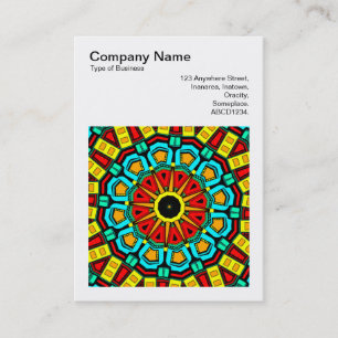 Square Photo (v3) - Abstract Kaleidoscope 04 Business Card
