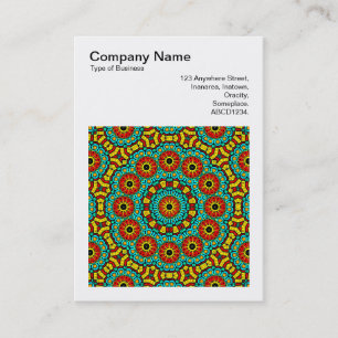 Square Photo (v3) - Abstract Kaleidoscope 05 Business Card