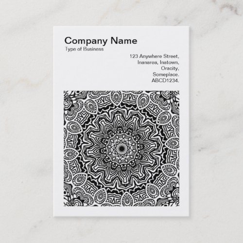 Square Photo v3 _ Abstract Kaleidoscope 07 Business Card