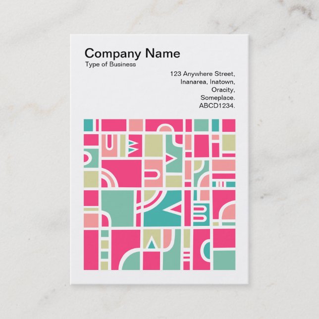 Square Photo (v3) - Abstract Pattern 170715 Business Card (Front)