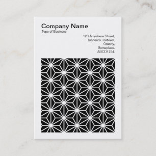 Square Photo (v3) - Asanoha Pattern Business Card