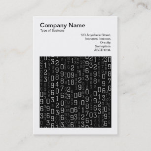 Square Photo (v3) - Cascading Numbers Business Card