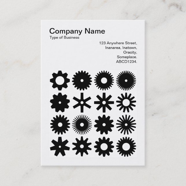 Square Photo (v3) - Cogs Business Card (Front)