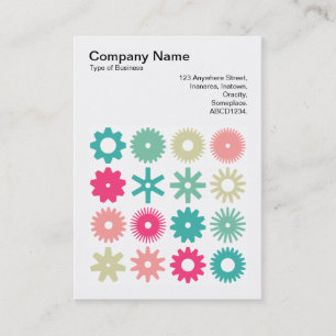 Square Photo (v3) - Cogs - Colors 01 Business Card