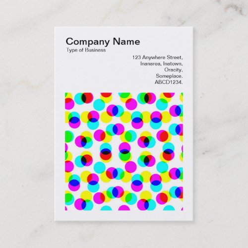 Square Photo v3 _ Color Halftone Pattern Business Card