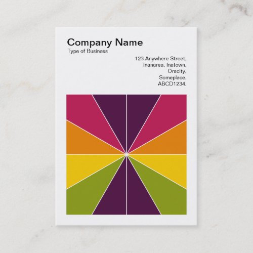 Square Photo v3 _ Color Segments 02 Business Card