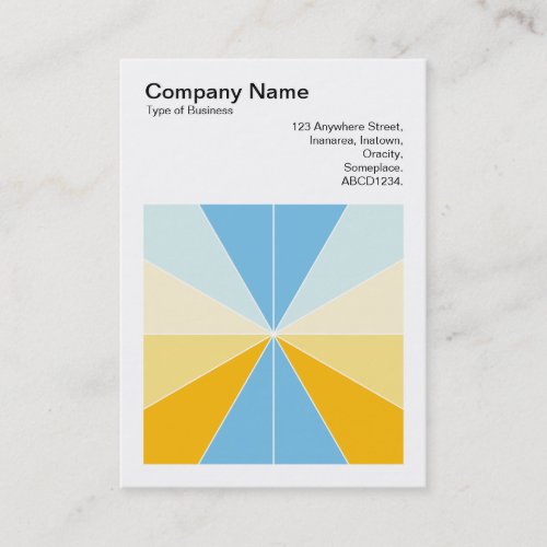 Square Photo v3 _ Color Segments 04 Business Card