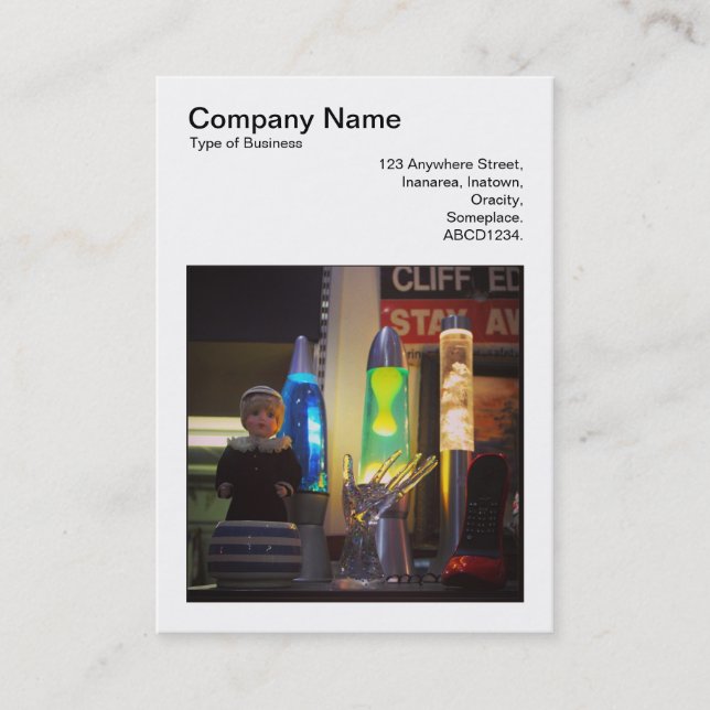 Square Photo (v3) - Flea Market Still-life Business Card (Front)