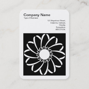 Square Photo (v3) - Geometric Flower 01 Business Card