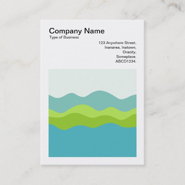 Square Photo (v3) - Green Peninsula Business Card (Front)