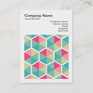 Square Photo (v3) - Hexagon pattern 02 Business Card