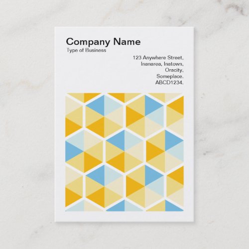 Square Photo v3 _ Hexagon pattern 03 Business Card