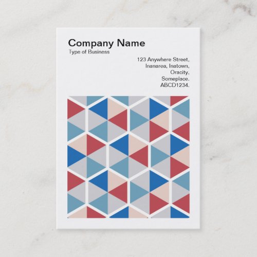 Square Photo v3 _ Hexagon pattern 05 Business Card