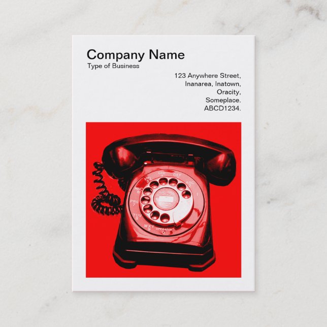 Square Photo (v3) - Hotline 03 Business Card (Front)