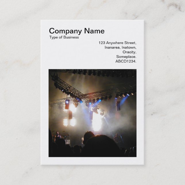 Square Photo (v3) - In Concert Business Card (Front)
