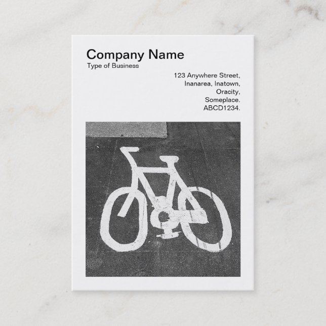 Square Photo (v3) - Road Bike Business Card (Front)