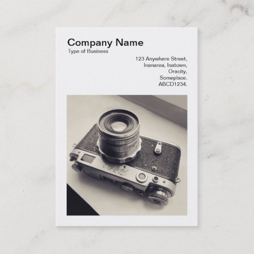Square Photo v3 _ Russian Rangefinder Camera 02 Business Card