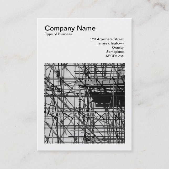 Square Photo (v3) - Scaffolding Business Card (Front)