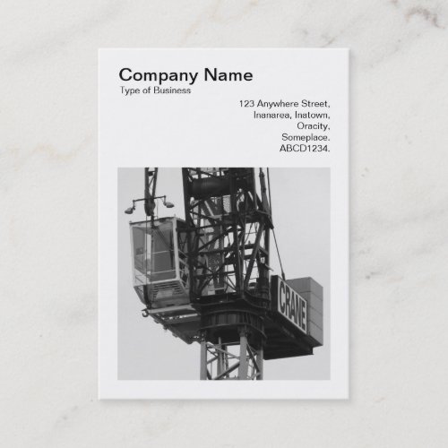 Square Photo v3 _ Tower Crane 02 Business Card