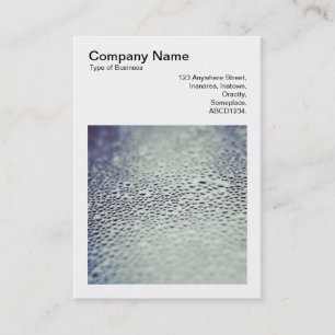 Square Photo (v3) - Water Droplets on Glass 01 Business Card