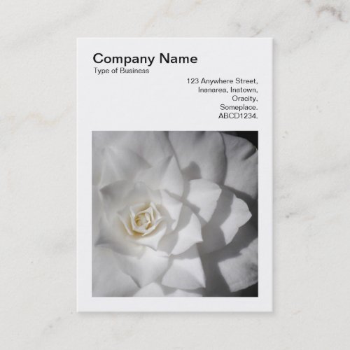 Square Photo v3 _ White Camellia Business Card