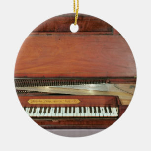 Square piano, 1767 (photo) ceramic ornament