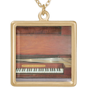 Square piano, 1767 (photo) gold plated necklace