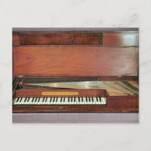 Square piano, 1767 (photo) postcard