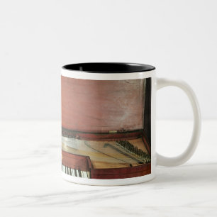 Square piano, 1767 (photo) Two-Tone coffee mug