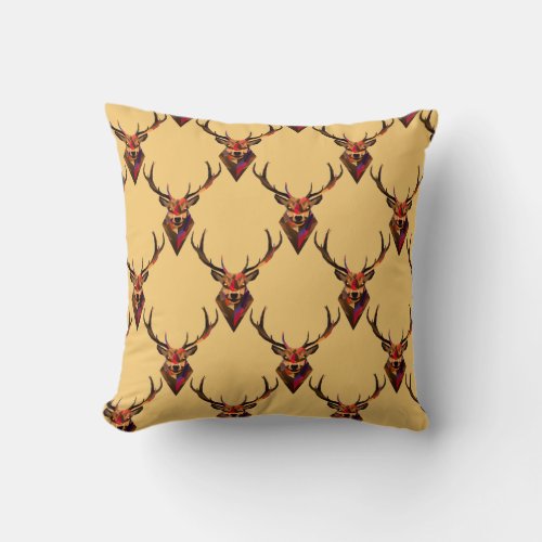 Square Pillow_Deer Throw Pillow