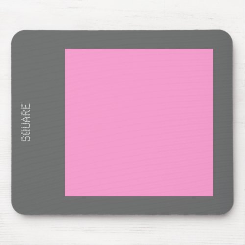 Square _ Pink and Gray Mouse Pad