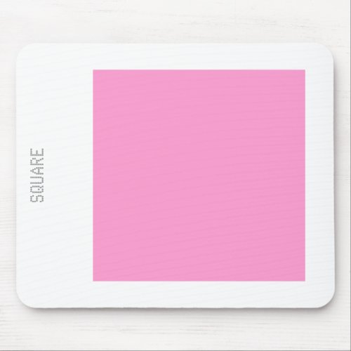 Square _ Pink and White Mouse Pad